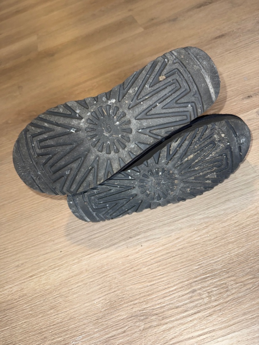 UGG Classic Slippers Black Suede Slip On Shoes - Picture 3 of 3